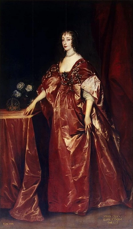 Ritratto di Henrietta Maria di Francia, regina d'Inghilterra - Hermitage, San Pietroburgo